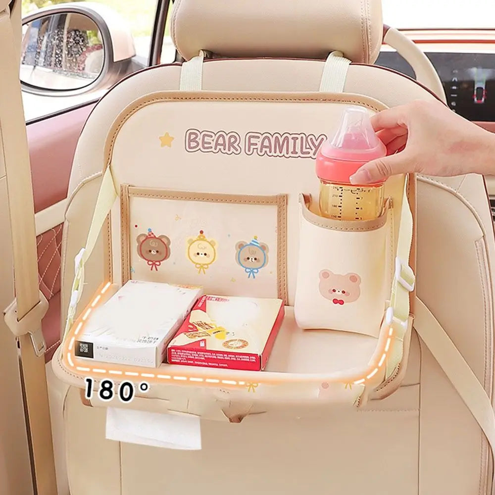 Food Tray Car Back Seat Large Capacity Folding Foldable Backseat Zpaxo