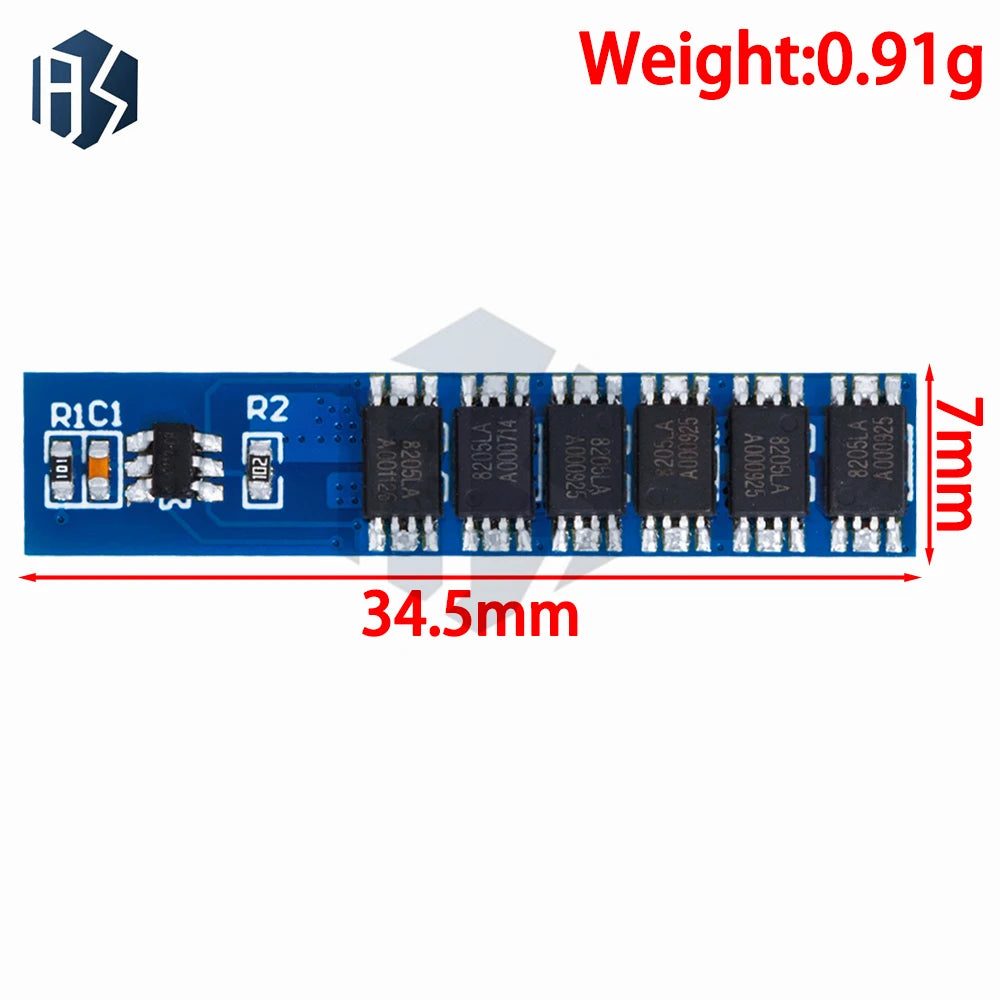 1S 15A 3 7V 2V Li-ion 6MOS BMS PCM Battery Protection Board 18650 Zpaxo