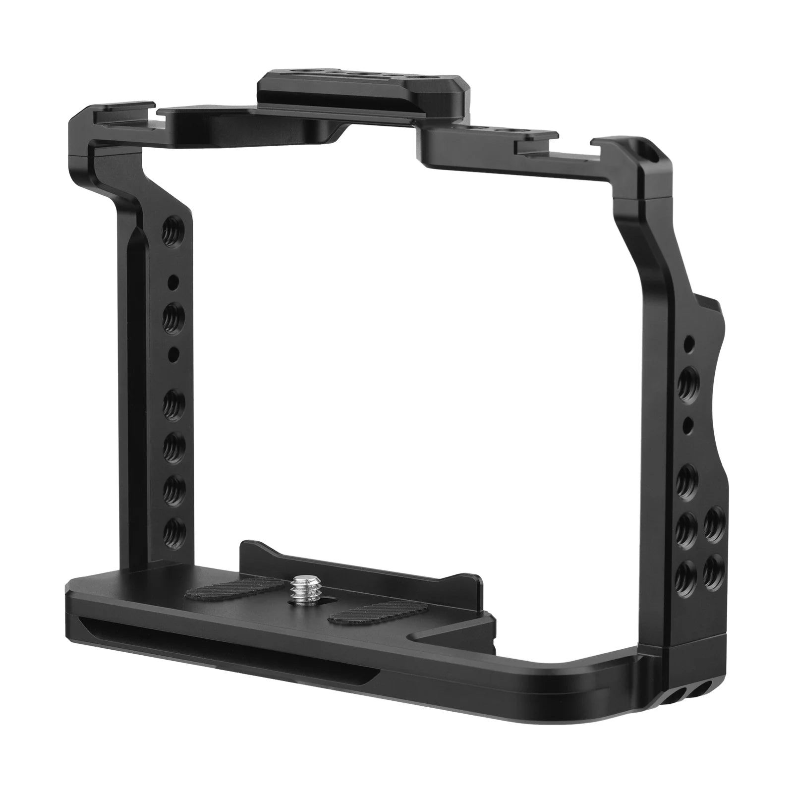 Andoer Camera Cage Aluminum Alloy Video Dual Cold Shoe Mounts