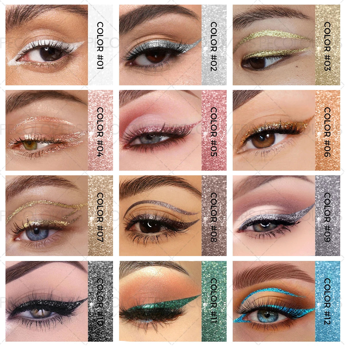 Glittering Makeup Brightening Smooth Finish Pearlescent Glitter Zpaxo