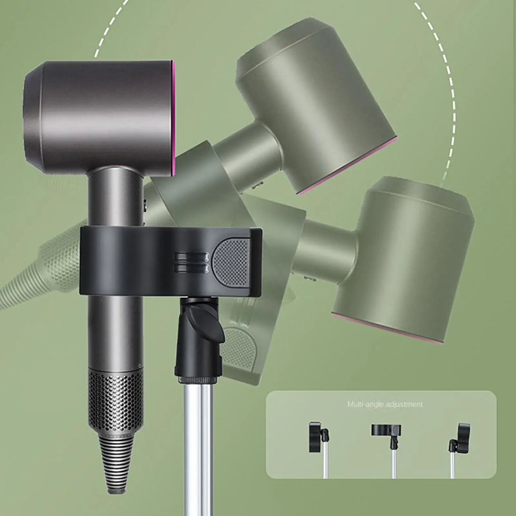 Blow Dryer Stand Air Cushion Brush Adjustable Non-slip Rack Home
