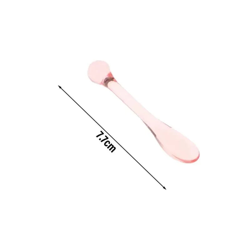 1 Acrylic Cosmetic Spatulas Scoop Face Cream Mask Spoon Eye Massage Zpaxo Pink 1Pc