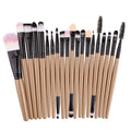20-Piece Professional Makeup Brush Set – Soft Fluffy Blending Makeup Brush Set Zpaxo Brown