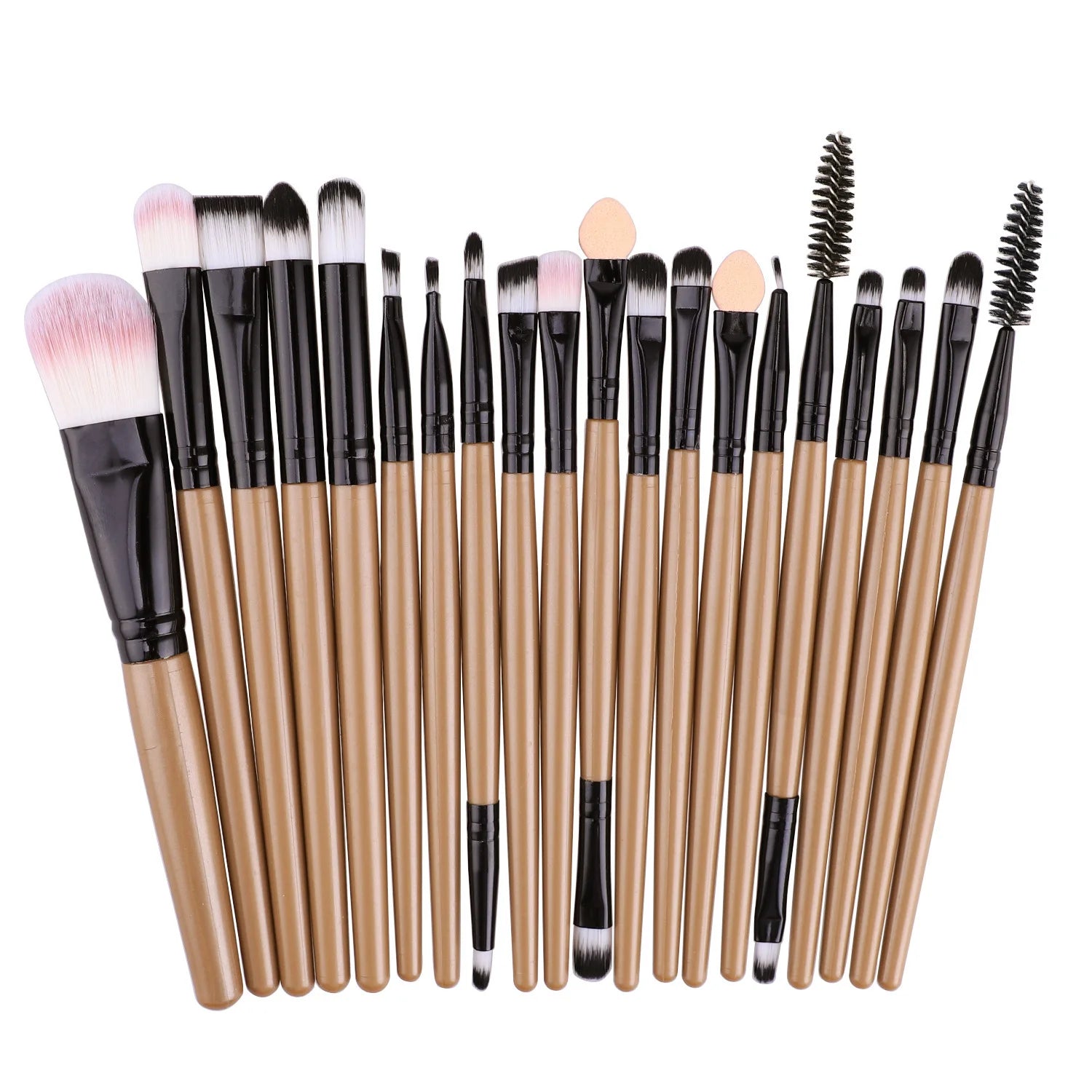 20-Piece Professional Makeup Brush Set – Soft Fluffy Blending Makeup Brush Set Zpaxo Brown