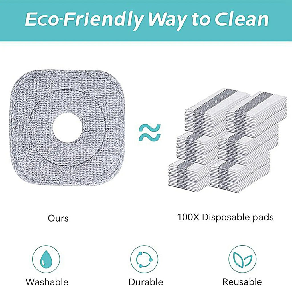 Microfiber Mop Refills Replacement Pads Wet Dry Floor Cleaning