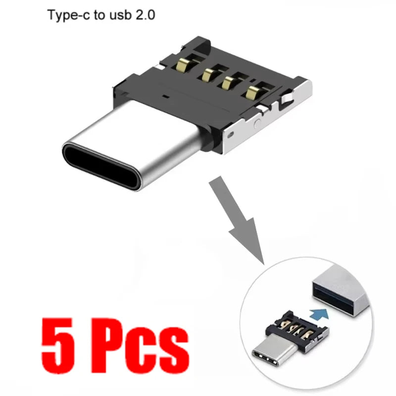 Universal OTG Micro USB C Adapter USB-C Male 2 0 Female Data