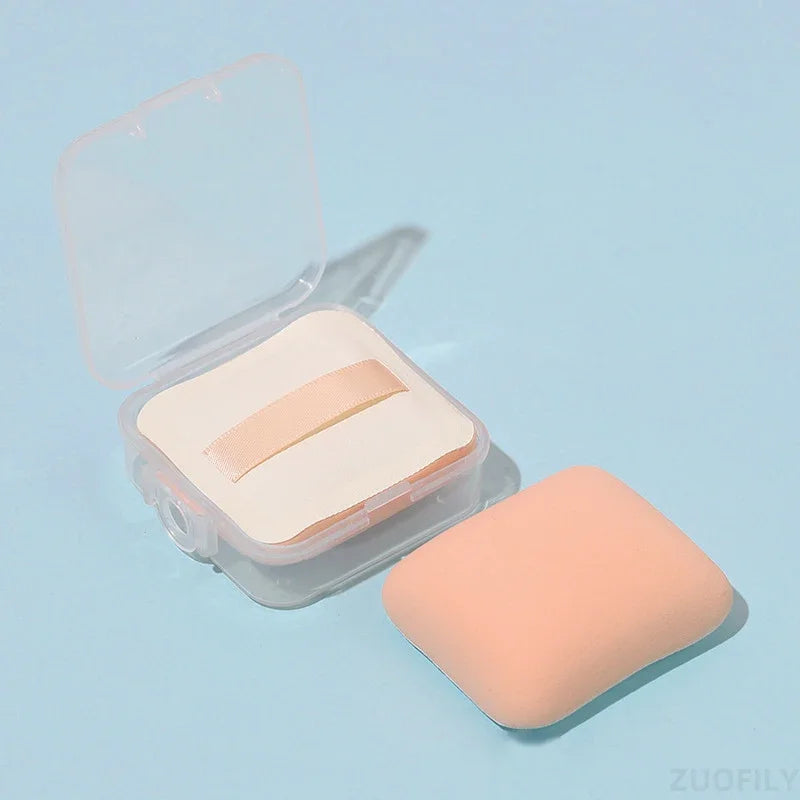 Super Soft Cloud Puff with Box Round Square Makeup Sponge Puff Dry Wet Dual Use Liquid Foundation Powder Cosmetics Makeup Tool Zpaxo Square