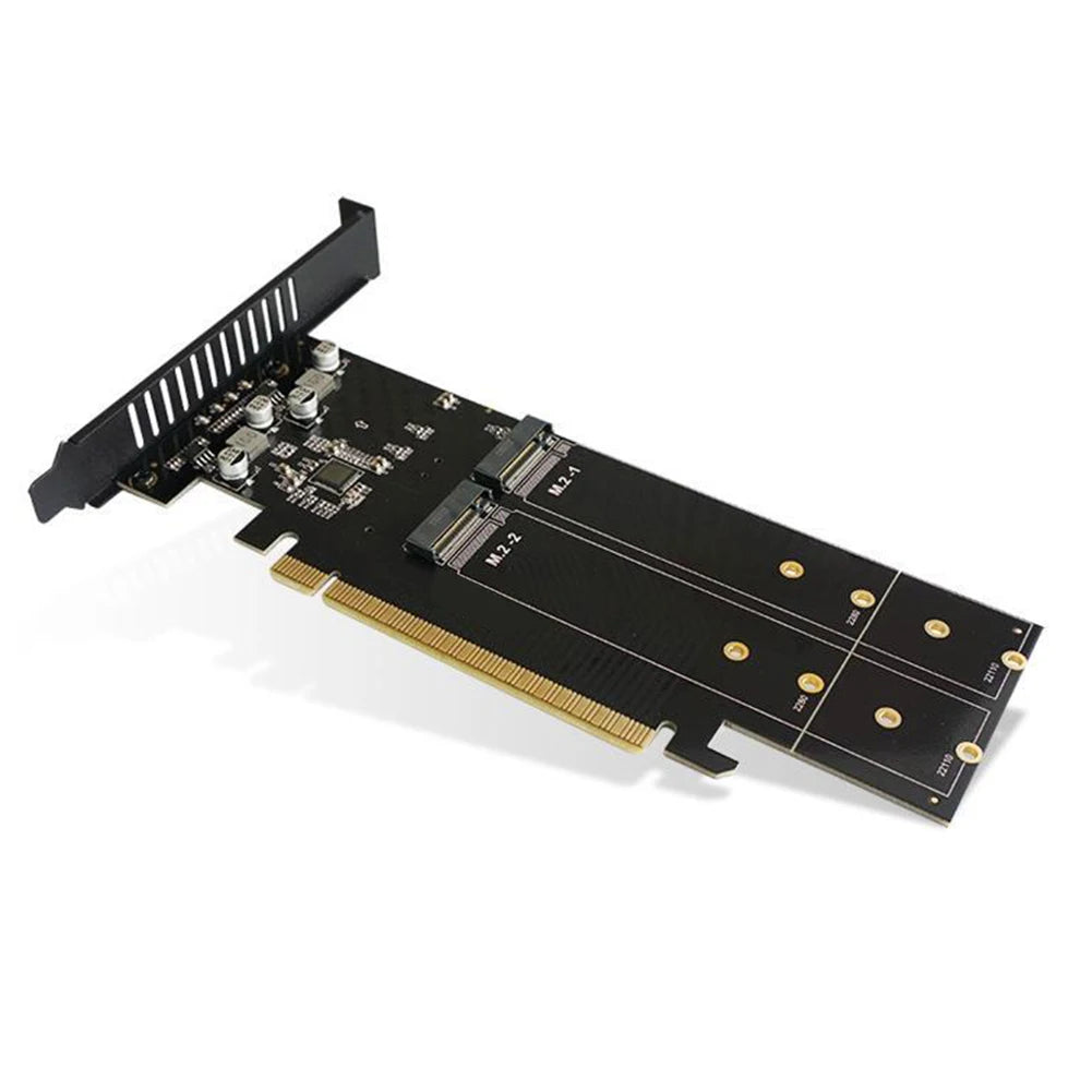M.2 NVME Expansion Card M Key PCIE 3.0 X16 Adapter Board 4 Slot HDD Adapter Controller Supports Raid with Heatsink Zpaxo