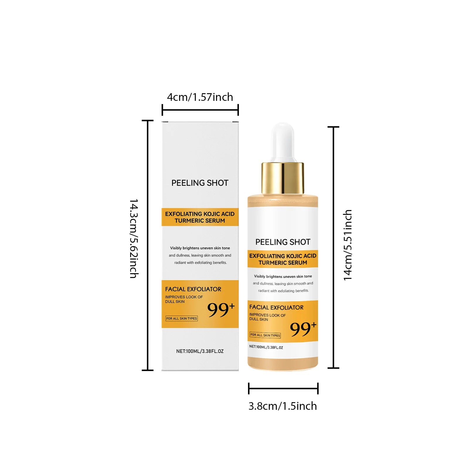 Turmeric Brightening Skincare Set – Serum & Cream for Dark Spots Brightening Skincare Set Zpaxo Serum