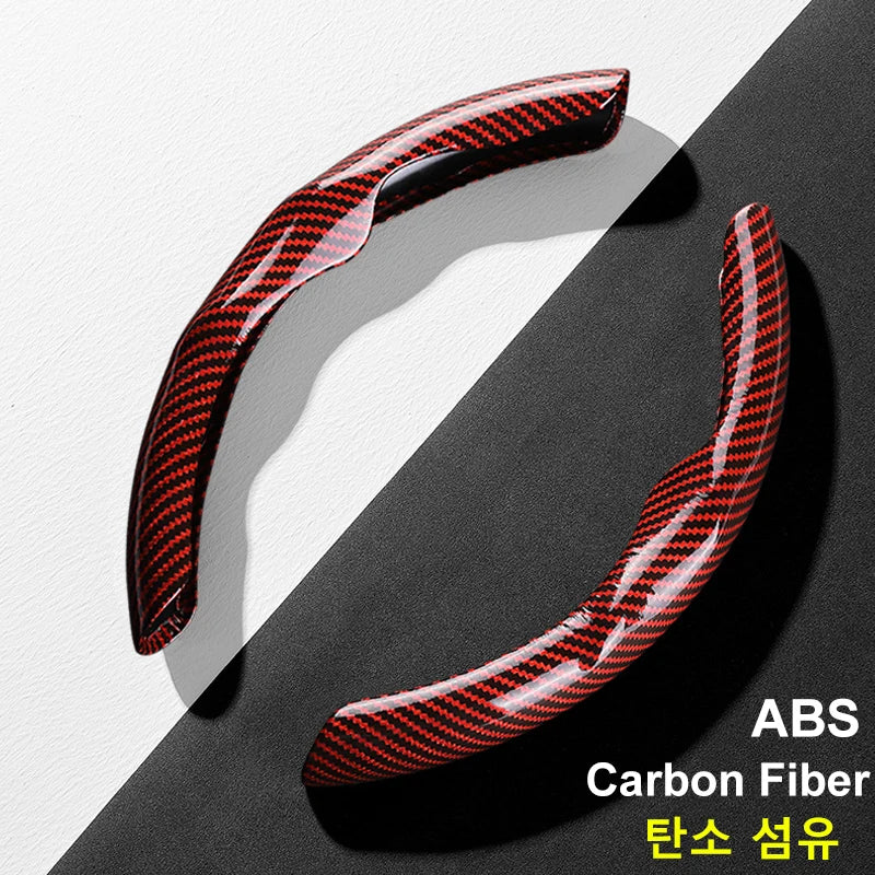 36cm Carbon Fiber Steering Wheel Cover – Non-Slip Sports Type D