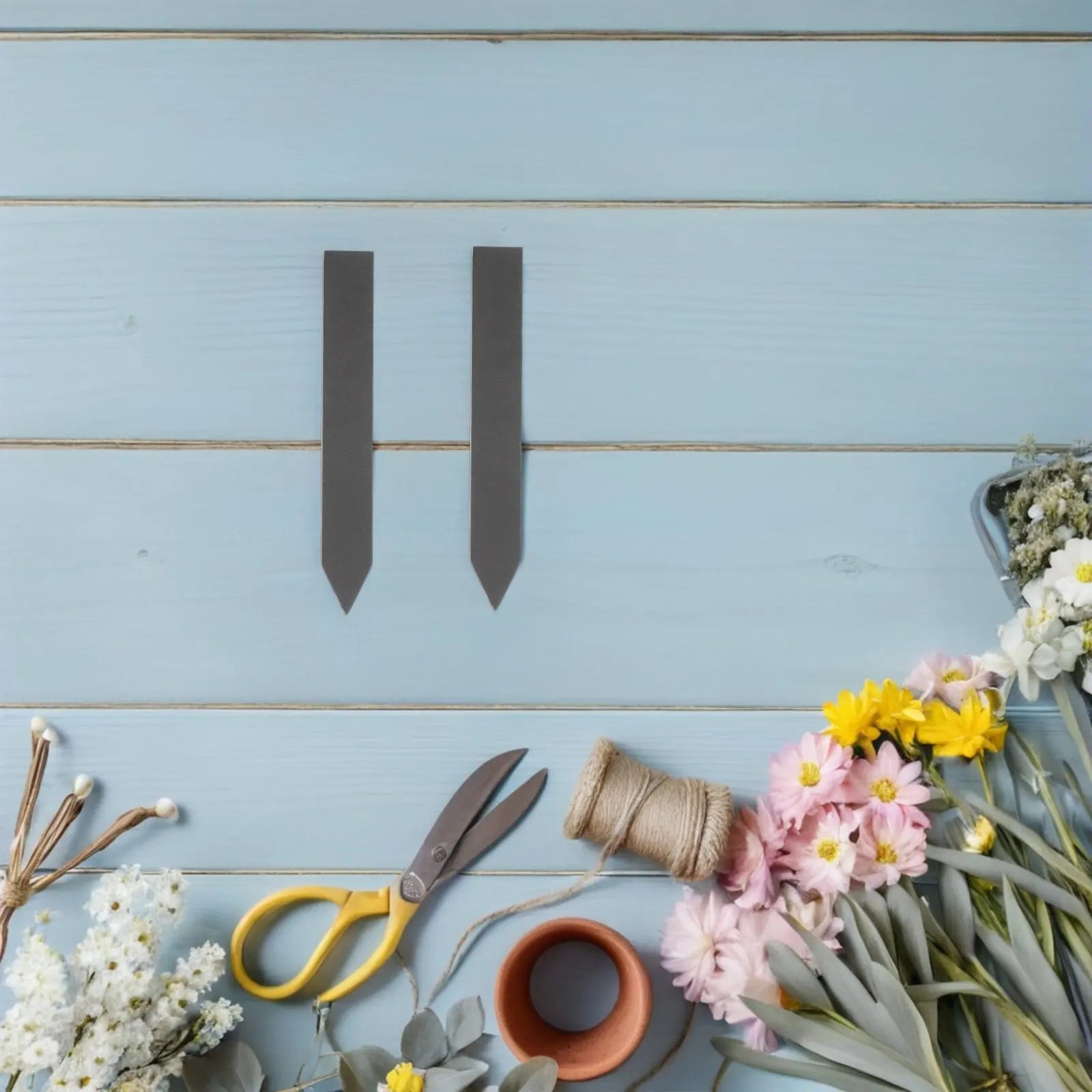 12Pcs Waterproof Reusable Plant Labels Natural Stone Garden Stakes for Herb Vegetable Markers Outdoor Garden Tags Zpaxo Default Title