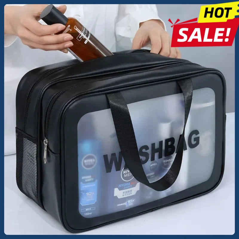 Dry-Wet Separation PU Mini Cosmetic Pouch – Travel & Gym Travel Cosmetic Pouch Zpaxo