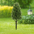 Garden Artificial Topiary Tree Ground Stake Realistic Outdoor Zpaxo Green
