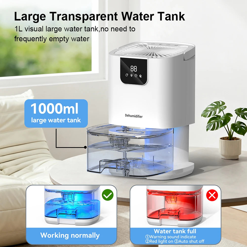 Dehumidifier Dryer Portable Moisture Absorbers Timer Night Light