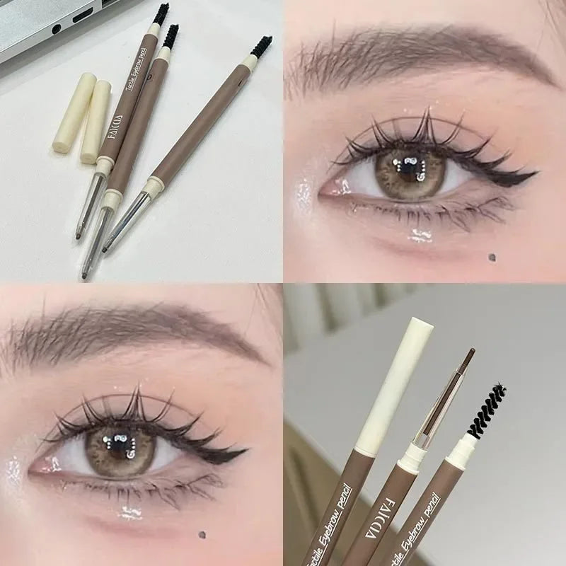Waterproof Double-ended Eyebrow Pencil Long-lasting Ultra Fine