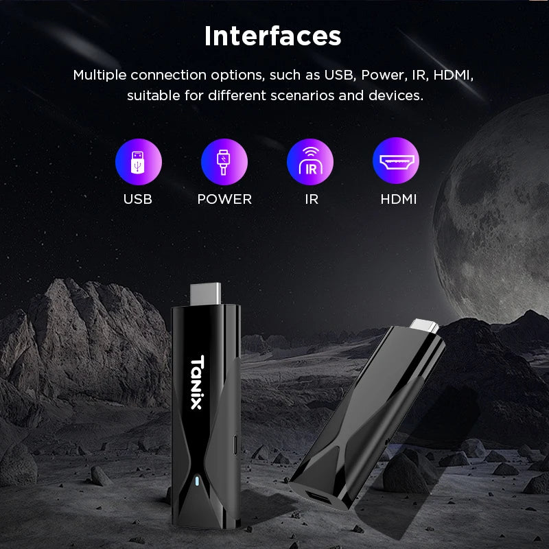 Tanix TX8 TV Dongle Android10 Allwinner H313 BT Smart Stick Channels Zpaxo