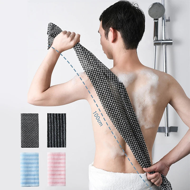 Japanese Rubbing Washcloth Bath Nylon Towel Brush For Back Towels Exfoliating Scrub Shower Sponge Body Bathroom Accessories Zpaxo