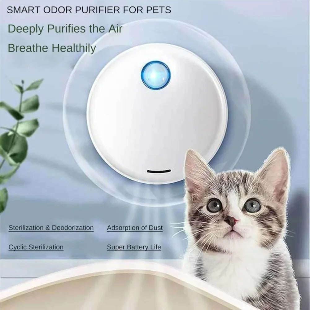 Smart Cat Odor Purifier for Cat Litter Box Deodorizer Pet Toilet Air Purifier Dog Cat Litter Deodorant Gatos Cats Products Zpaxo
