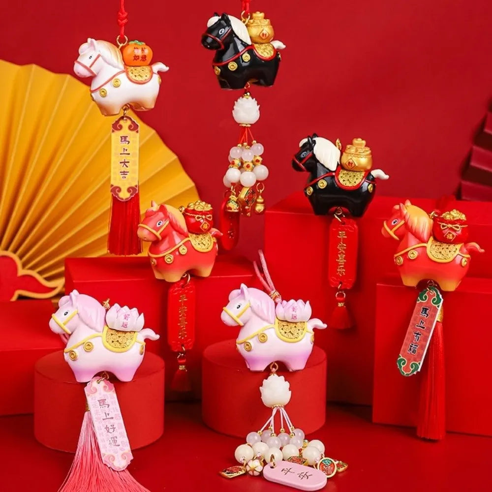 Tang Horse Chinese Year Decoration Traditional Cute Spring Festival Zpaxo