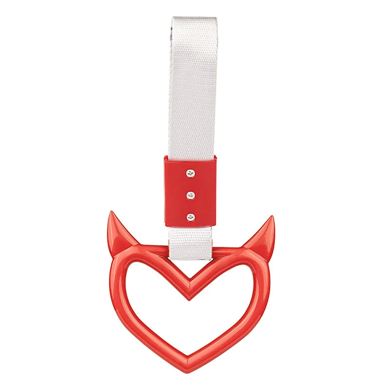 CMColorful Car Tow Strap Ring Heart Train Bus Handle Hand Styling Zpaxo A10