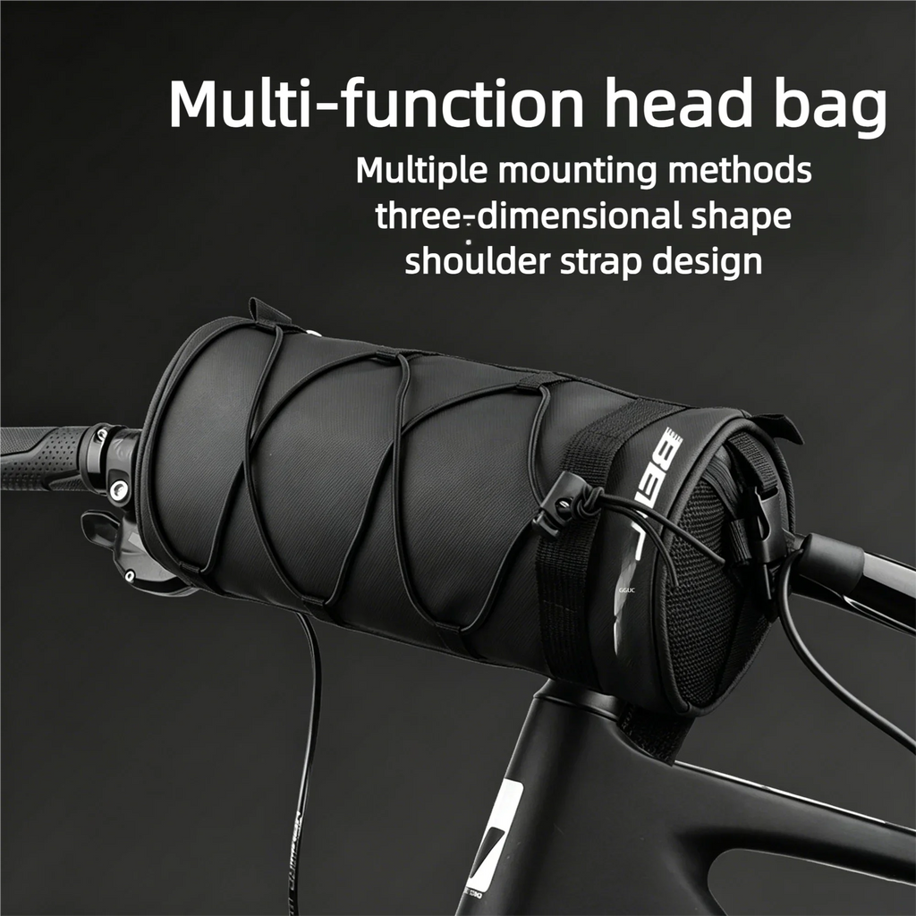 Multi-Functional Bicycle Handlebar Bag Durable Large Capacity Portable Commuter Adventures Cylindrical Bike Bag Bike Accessories Zpaxo