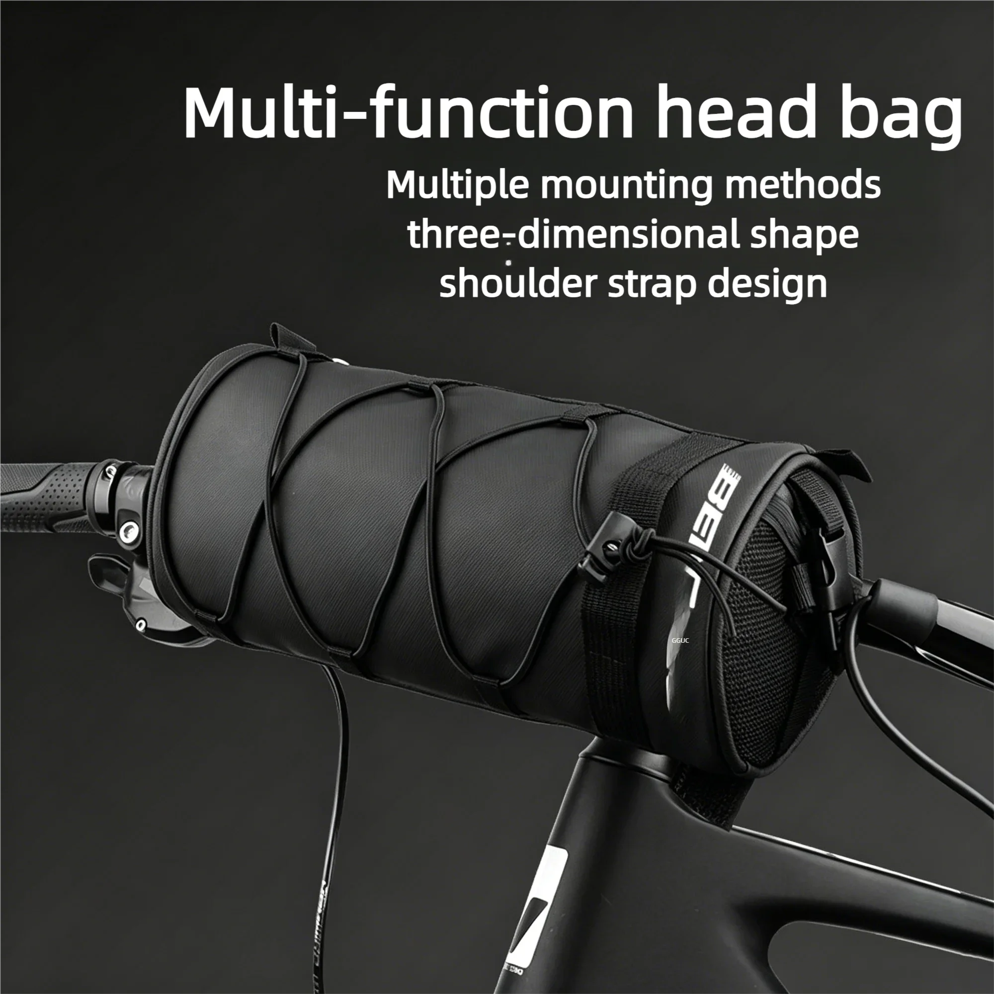 Multi-Functional Bicycle Handlebar Bag Durable Large Capacity Portable Commuter Adventures Cylindrical Bike Bag Bike Accessories Zpaxo