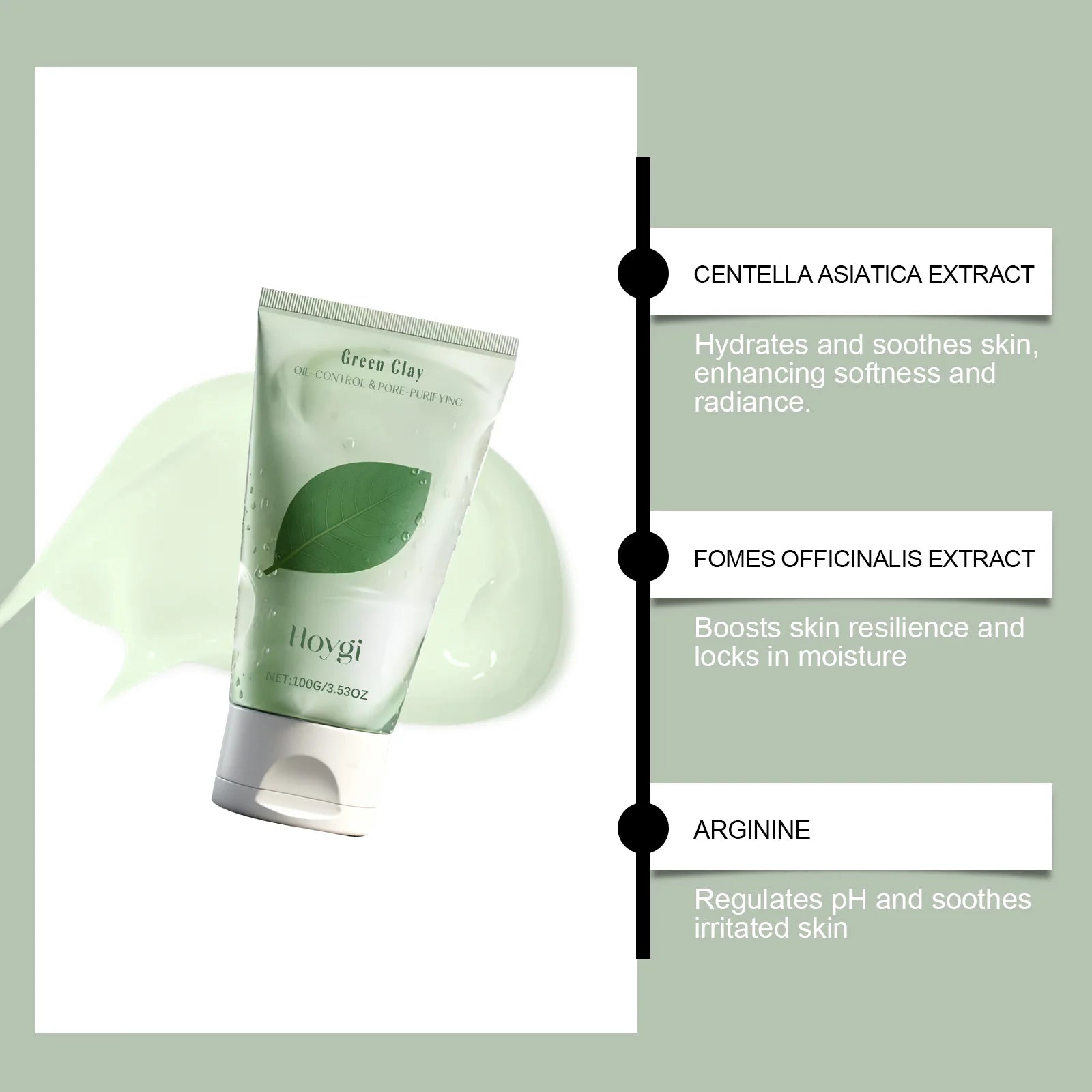 Hoygi Centella Asiatica Skincare Set – Cleanser, Cream & Serum Skincare Set Zpaxo