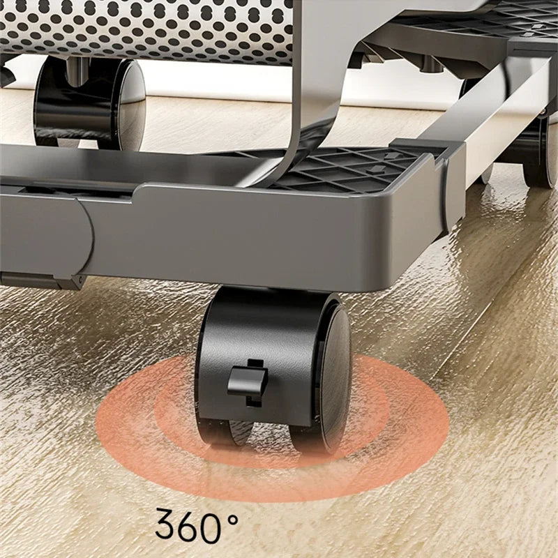 CPU Holder Tower Stand Rolling Caster Wheelscomputer Adjustable