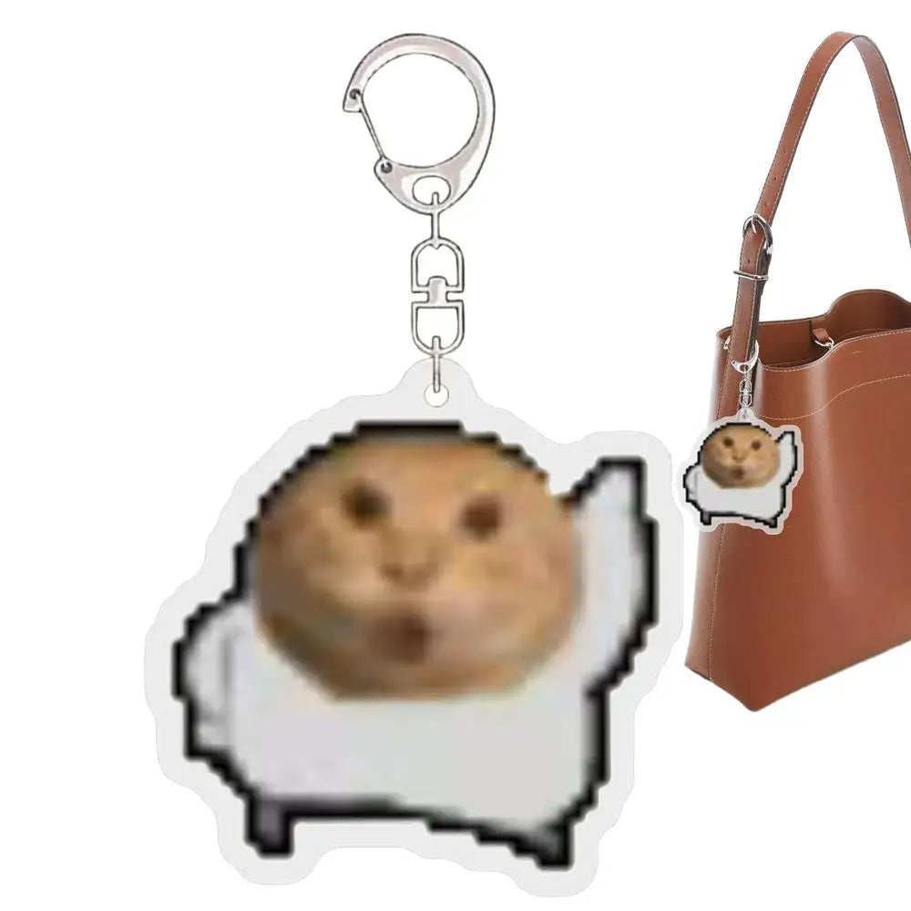 Cat Keychains Acrylic Round Head Weird Keychain Small Animals Pendant For Teens Kids Adults Daily Travel Parties Birthday Zpaxo White United States