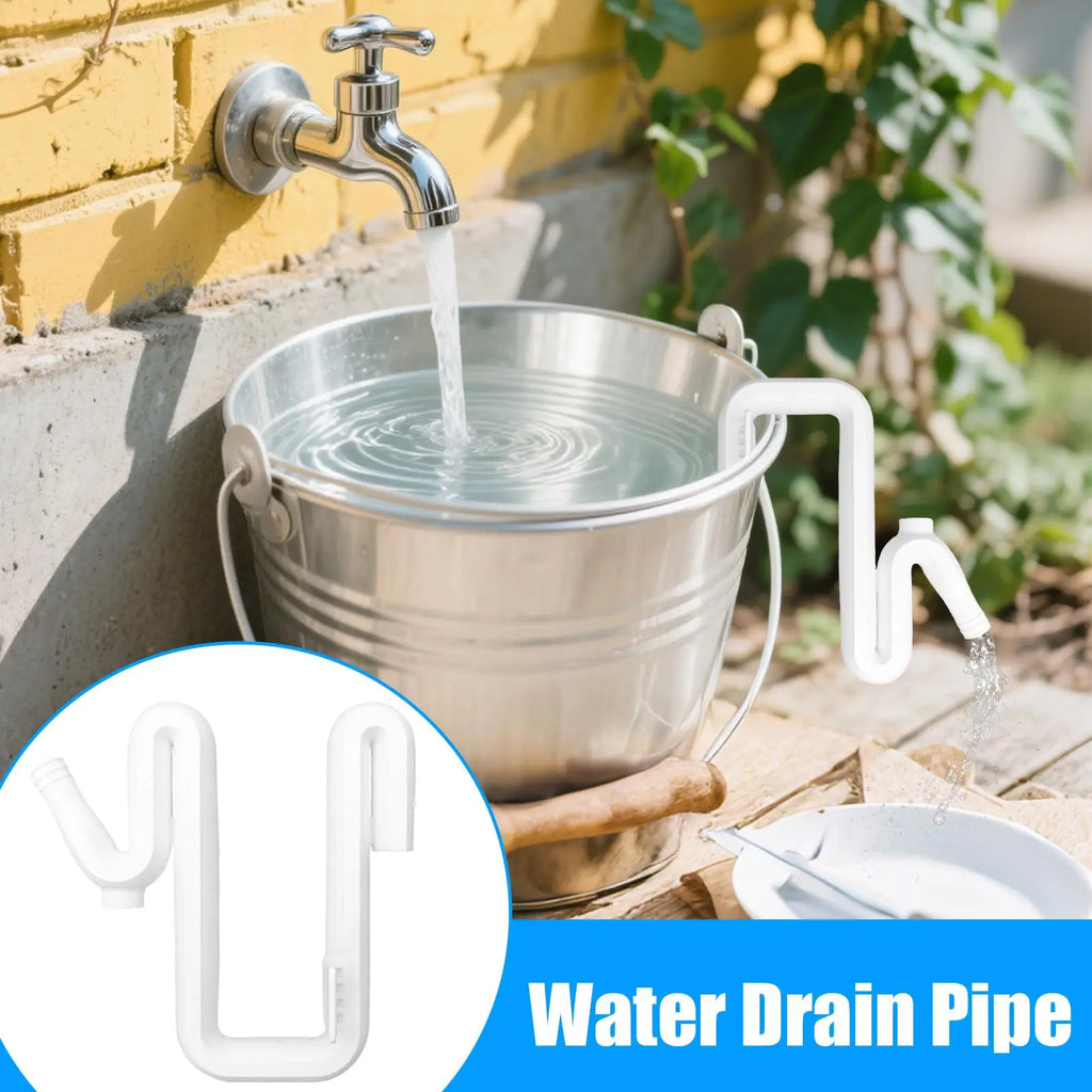 Rain Barrel Overflow Pipe Garden Mount Hose Divert Rainwater Away