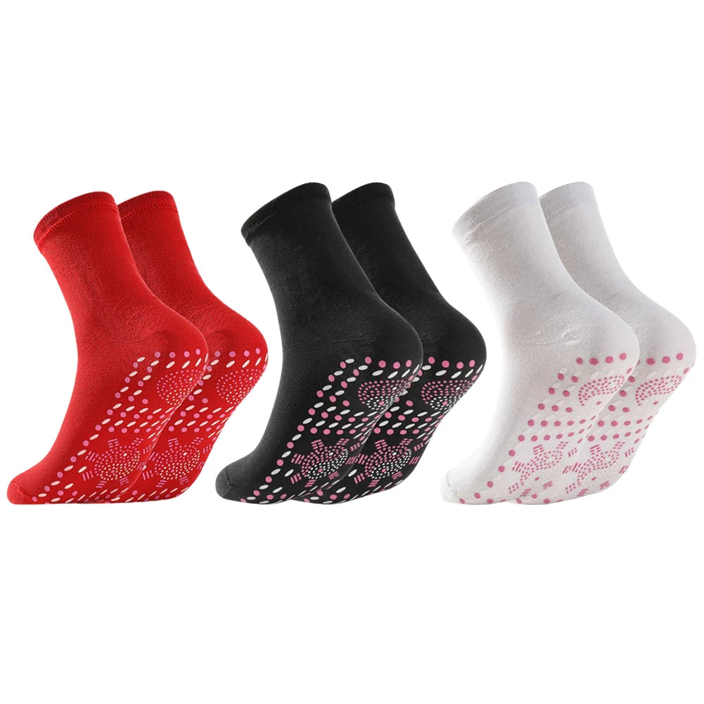 1 Pair Thermotherapeutic Socks Pain Relief Slimming Health Socks Tourmaline Cold-Resistant Christmas Gifts for Friends Zpaxo