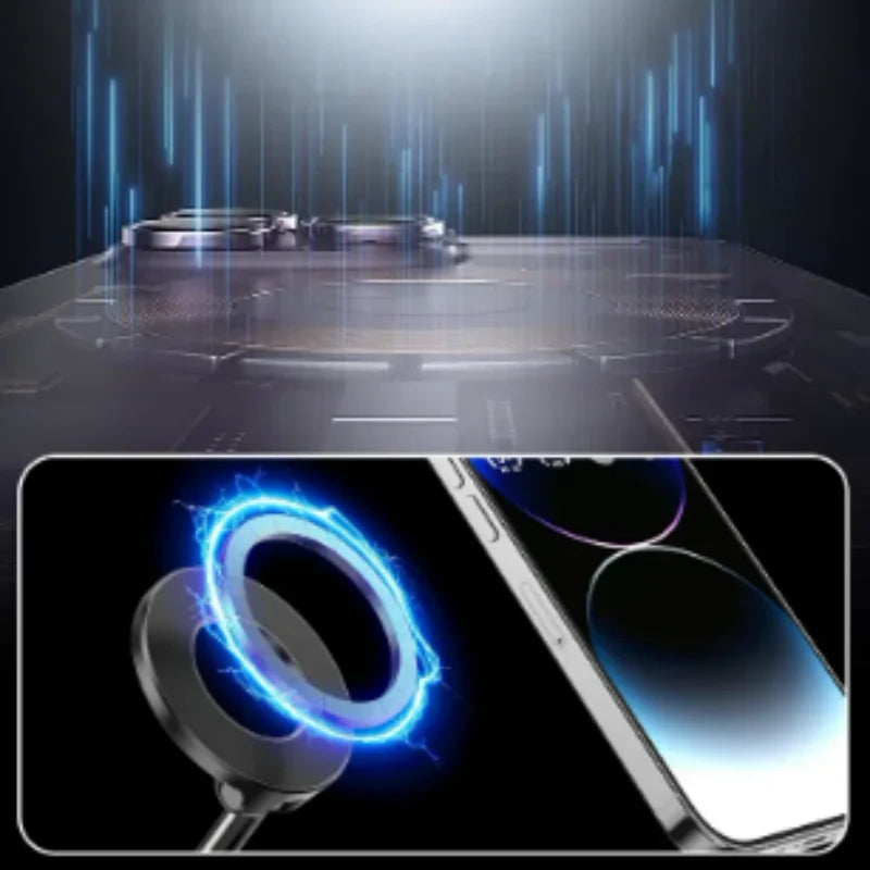 Magnetic Vacuum Adsorption Phone Car Holder Foldable 360 Rotation