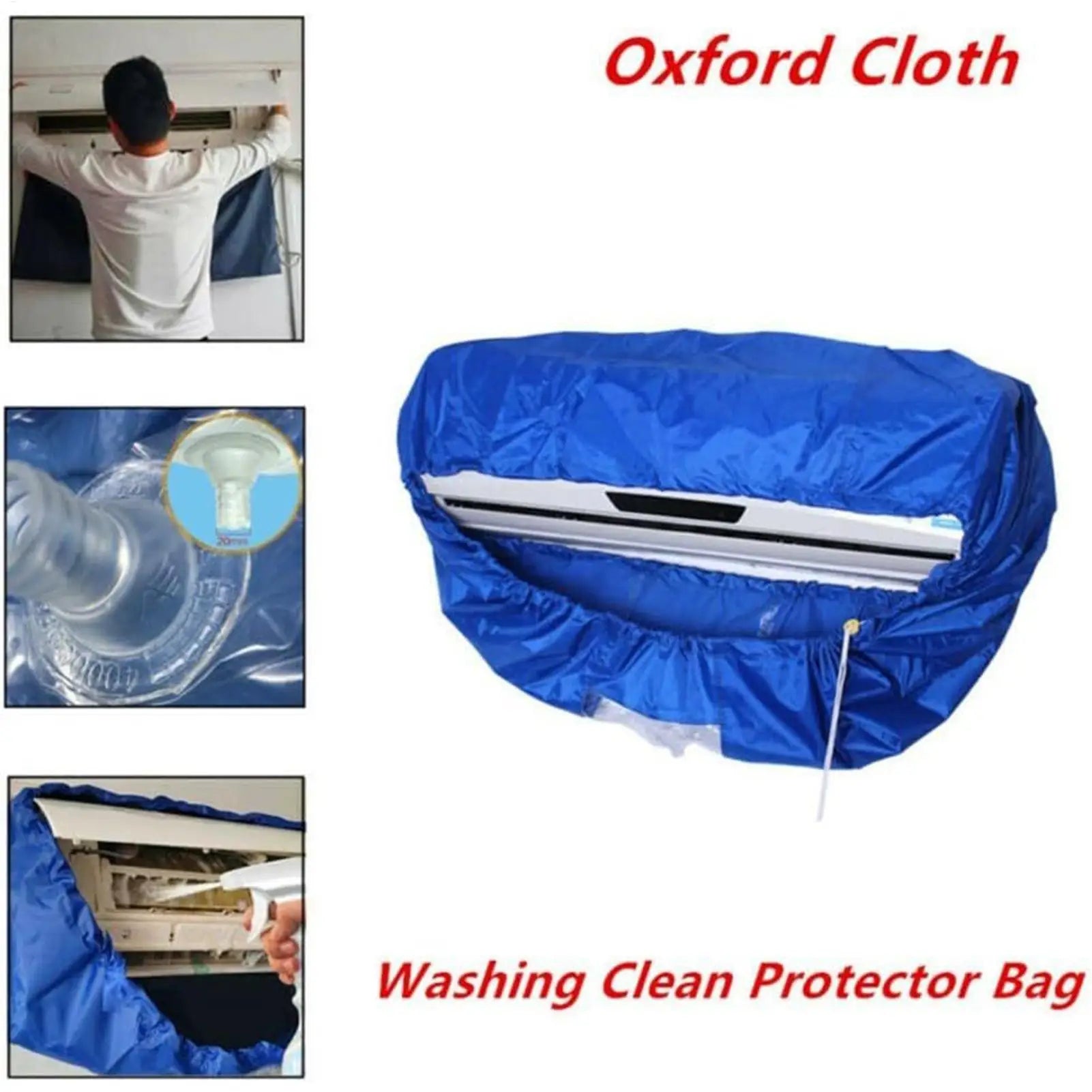 Wall Mounted Air Conditioning Cleaning Bag Water Pipe Waterproof Dust