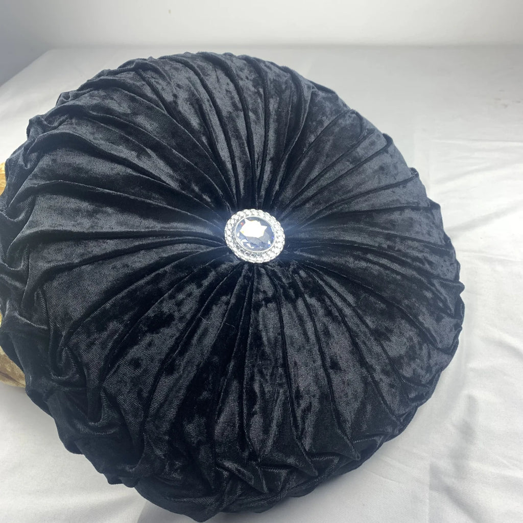 Floating Window Cushion Nordic Pumpkin Pillow in Living Room Solid Color with Diamond Wheels Round PuTuan Tatami Plush Pillow Zpaxo
