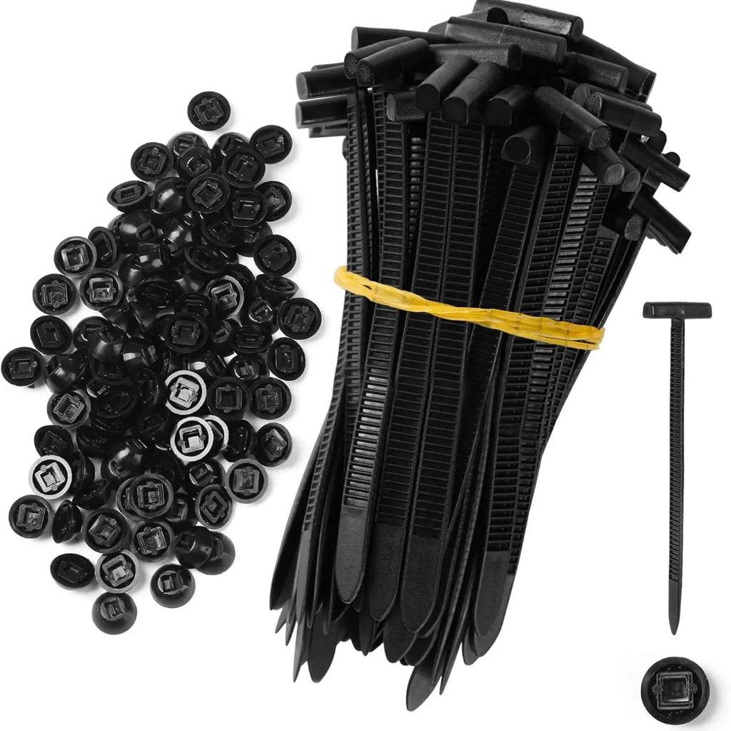 1000set Self-locking Nylon Cable Tie Buckle - Heavy Duty Pin & Button Zip Ties Car Repair Fastening Strap Zpaxo