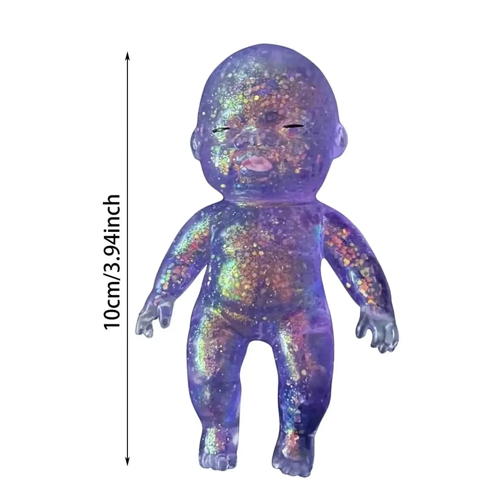 Glitter Silicone Squishy Fidget Toy – Slow Rebound Sensory Squeeze