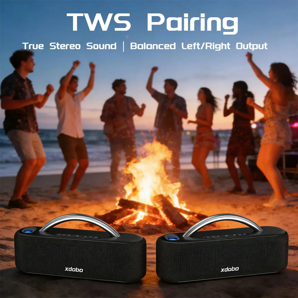 XDOBO Bluetooth Speaker Wireless 100W Deep Bass Subwoofer Portable Zpaxo