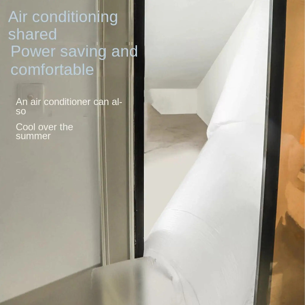 Ac Blowing Bag 66ft Leakproof Portable Energy-Saving Air Conditioning Blowing Guide Bag For Ventilation Summer Cooling Winter Zpaxo