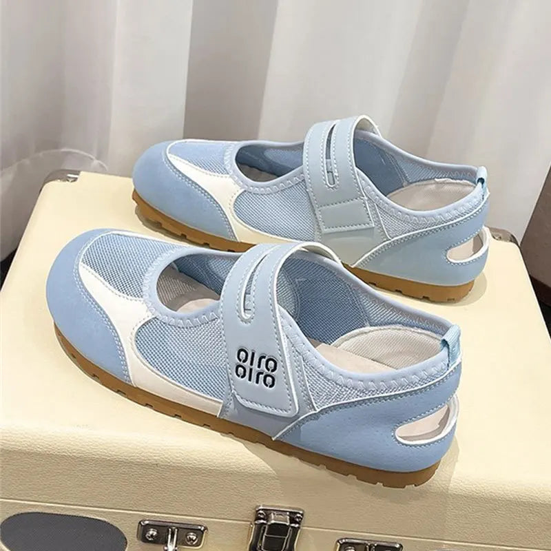 Women Mary Jane Flat Shoes Slip-on Casual Soft Bottom Lightweight Zpaxo 37 image color 1