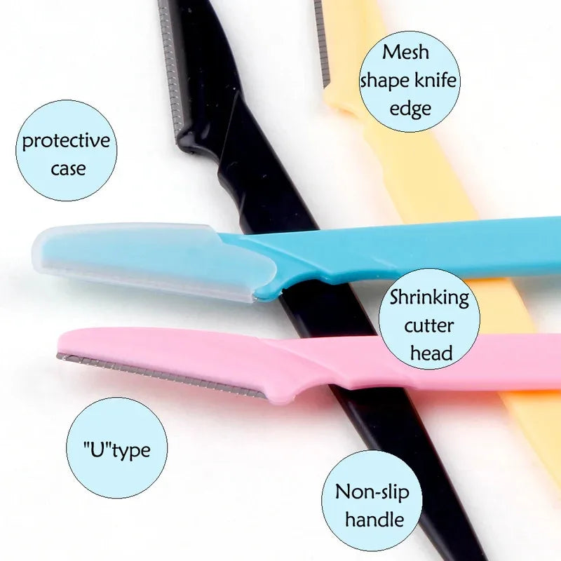 Eyebrow Trimmer Razor Set – Portable Face Shaper 3/4/10 Pcs