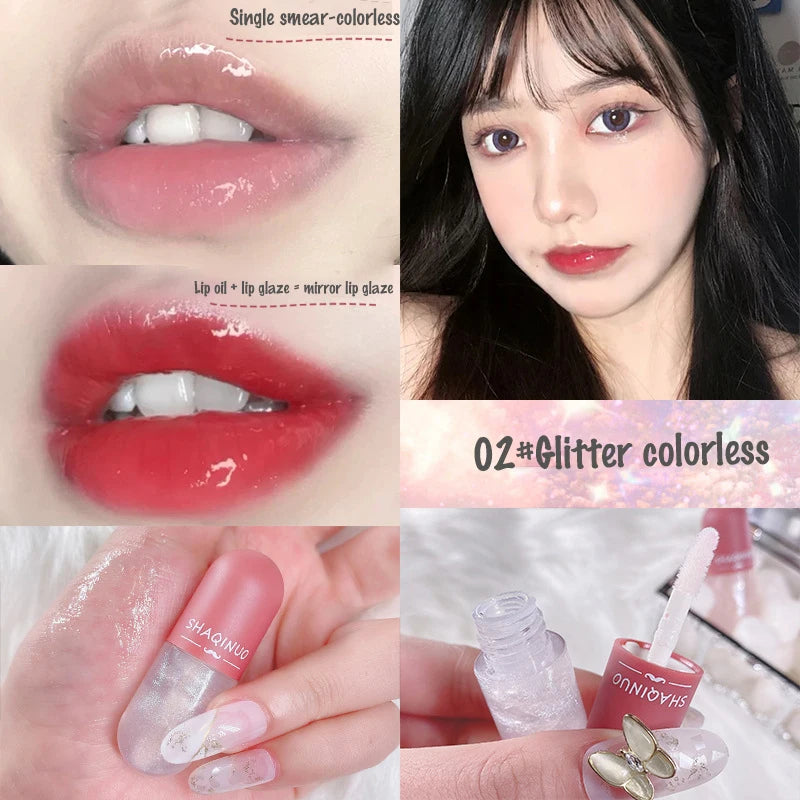 Long Lasting Volumising Essence Oil Lip Plumper Oil Serum Instant Repair Lip Fine Lines Increases Elasticity Sexy Lip Gloss New Zpaxo B-02