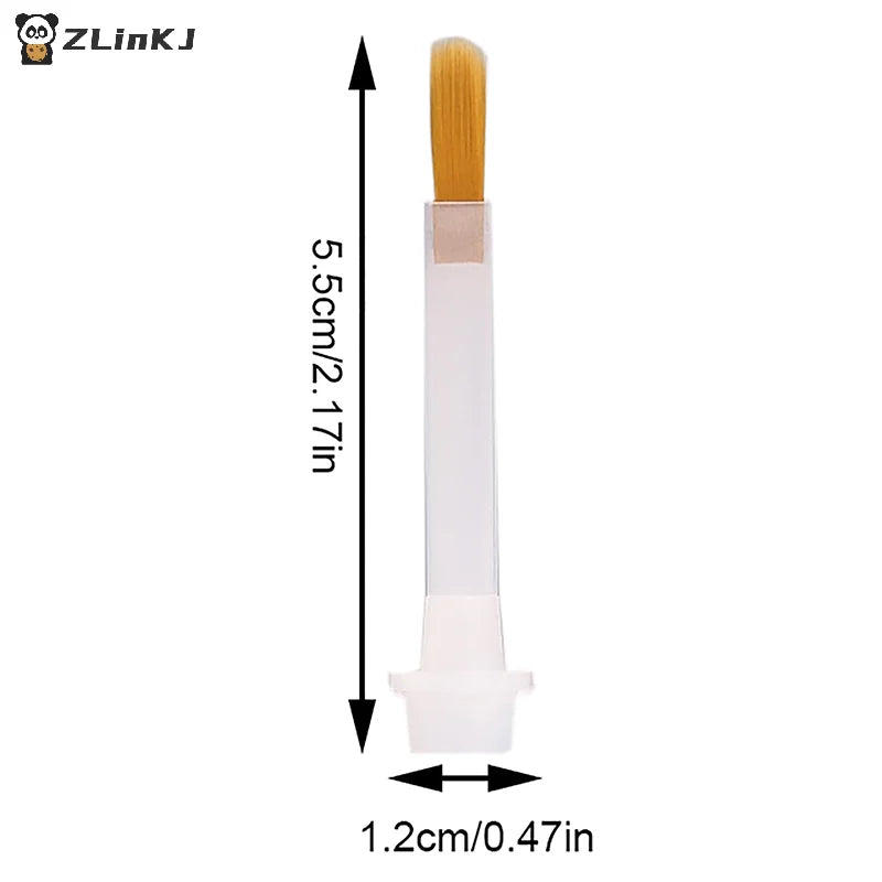 5 10 Disposable Nail Polish Brush Bottle Replacement Brown Hair Art Zpaxo