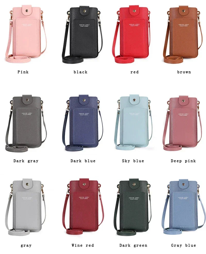 Leisure Fashion Cellphone Bag Screen-touch Design Crossbody Shoulder