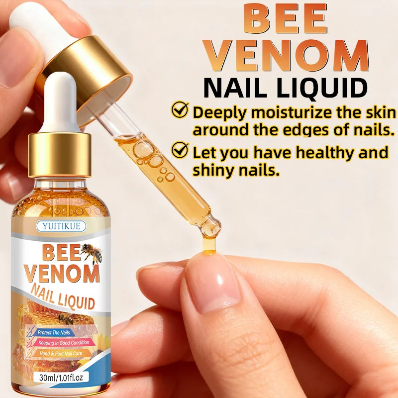 Bee Venom Nail Treatment Liquid – Moisturize & Protect Nails 30ml Nail Treatment Oil Zpaxo