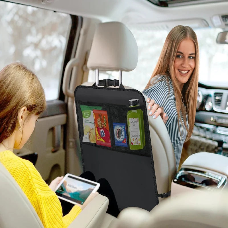 Back Seat Protective Cover Kicking Mat Organizer Durable Waterproof