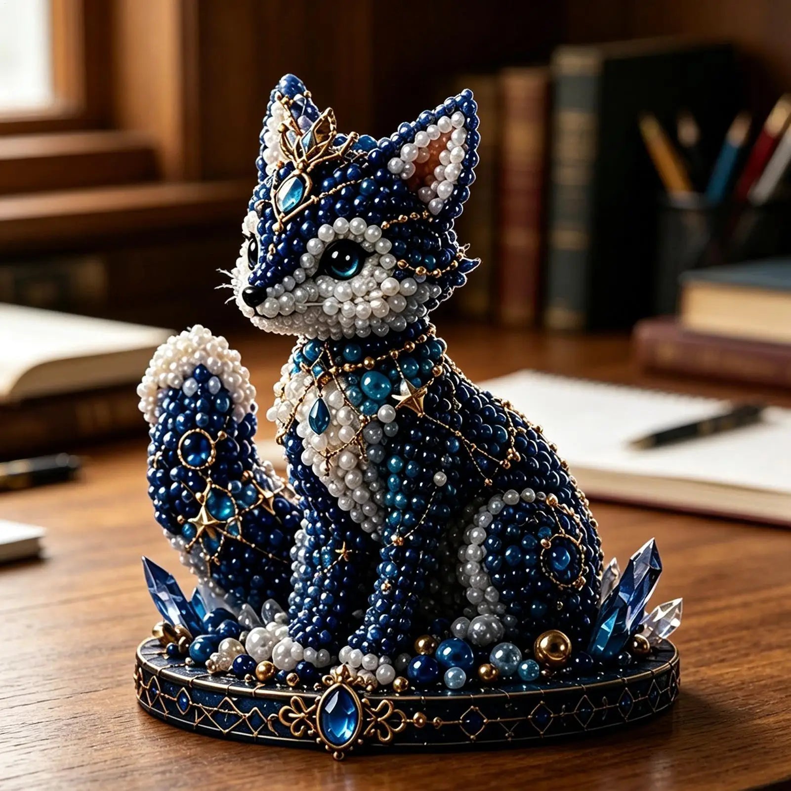 3D Beaded Animal Craft Educational Instruction Beading Embroidery Art