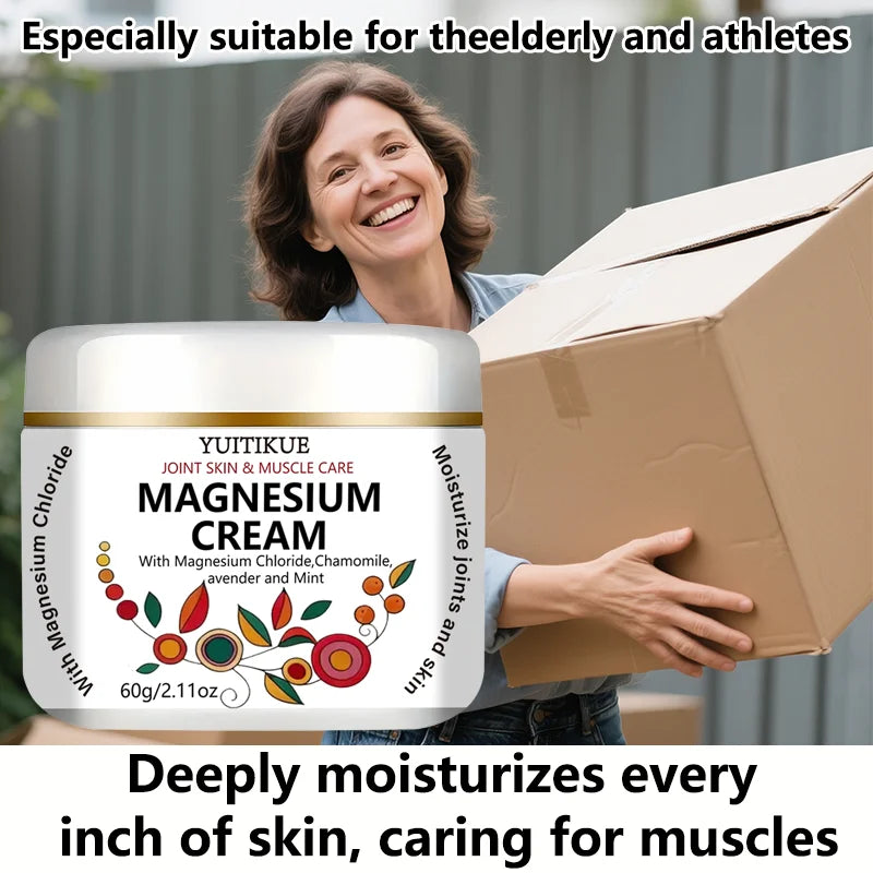 YUITIKUE Magnesium Cream for Joints & Muscles – Deep Hydration Magnesium Body Cream Zpaxo