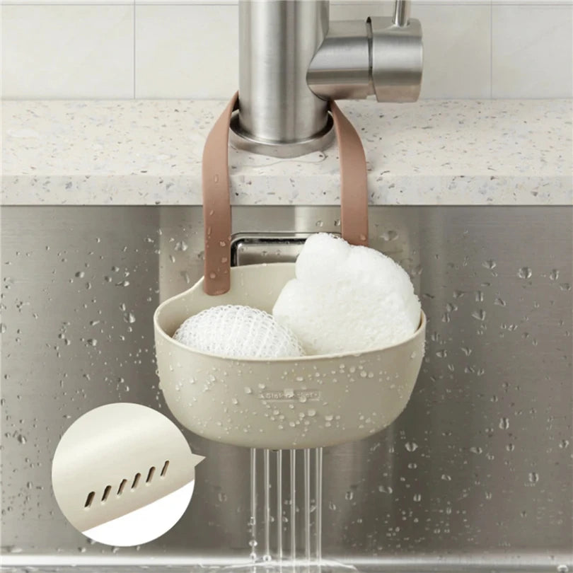 Kitchen Sink Holder Hanging Drain Basket Adjustable Drain Rack Soap Sponge Holder Faucet Holder Kitchen Accessories New Zpaxo