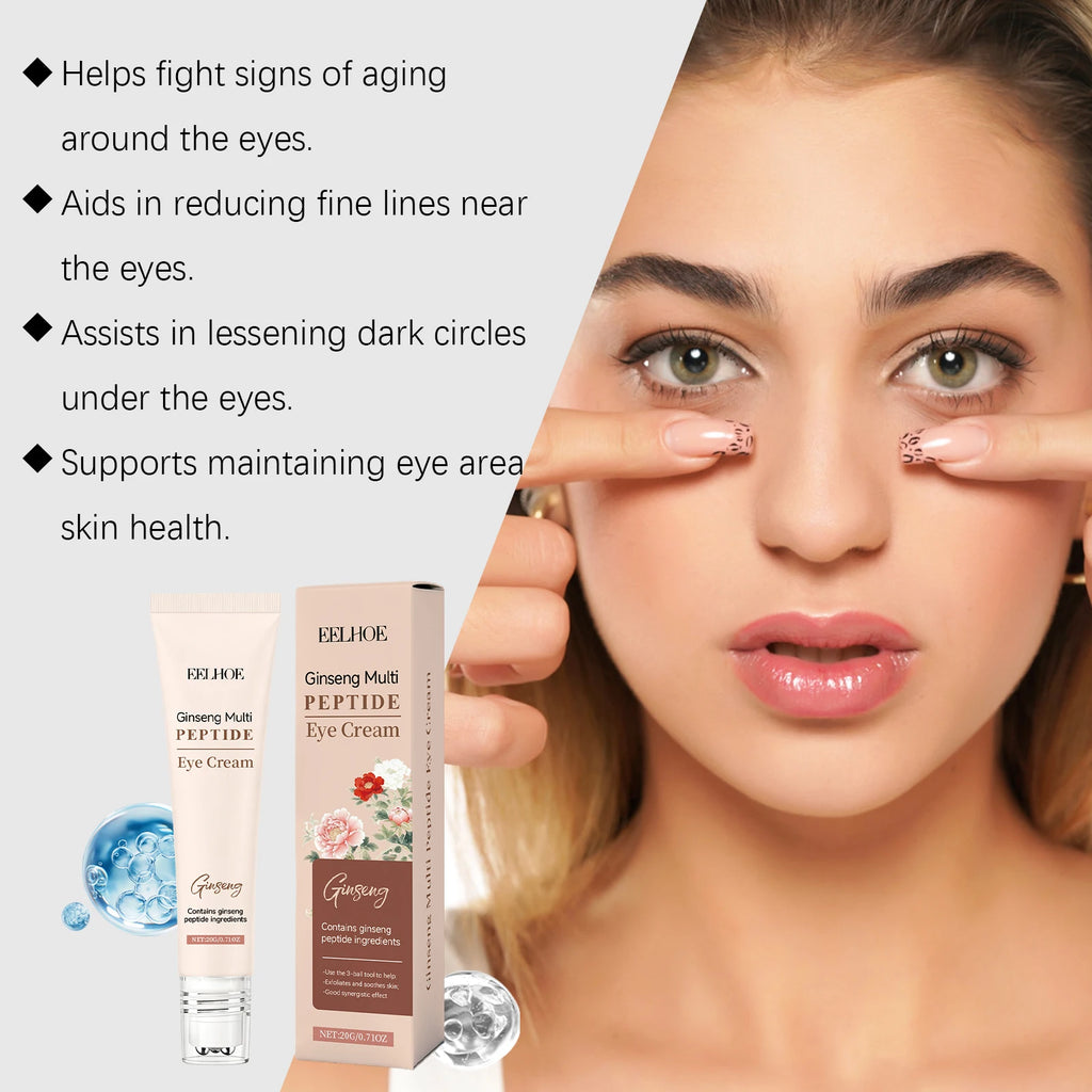 Eelhoe Ginseng Peptide Roller Eye Cream – Dark Circles & Wrinkles Roller Eye Cream Zpaxo