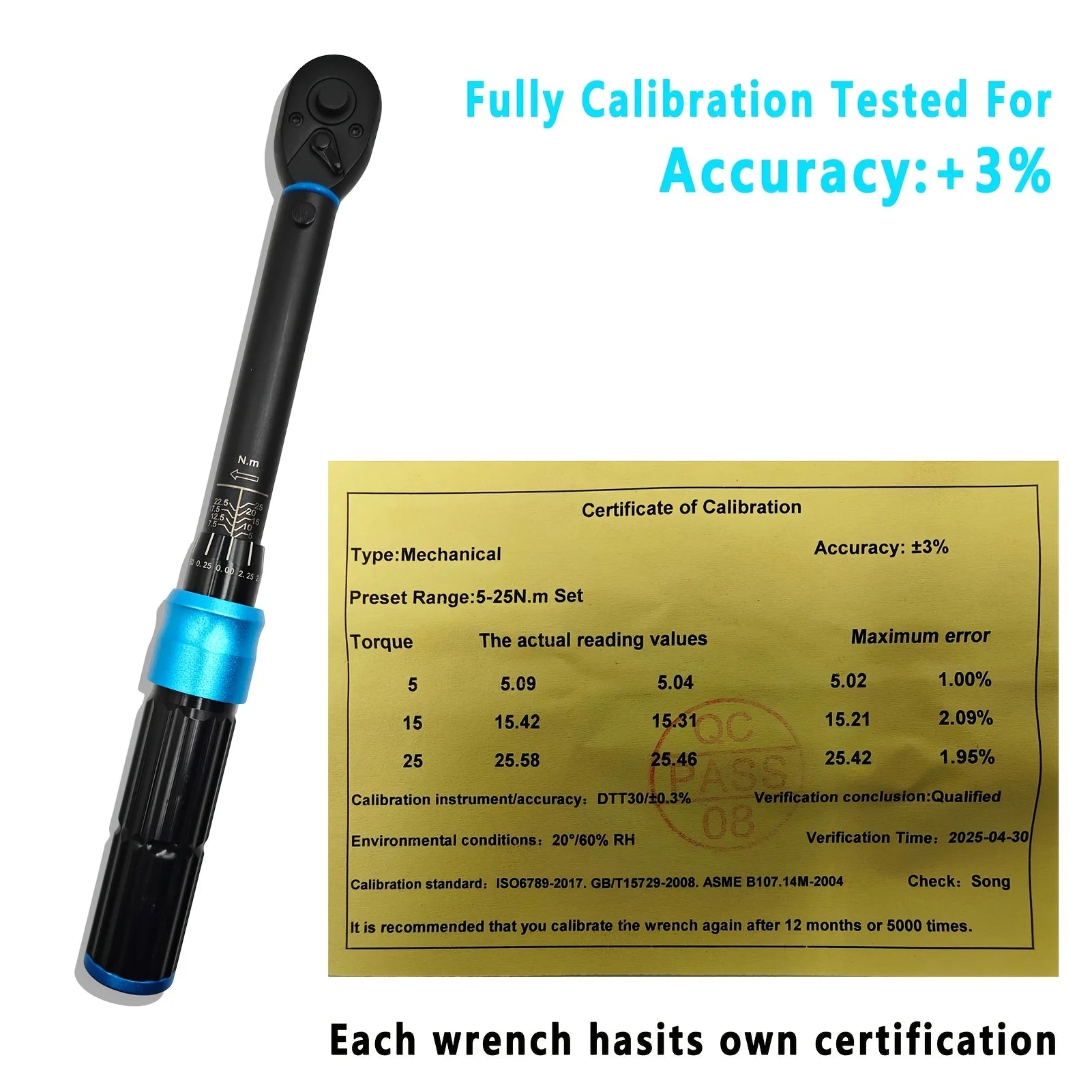 1/4' Drive 72-Tooth Dual-Direction Torque Wrench, 5-25 Nm/ 44-221 In-Lb Precision Click Tool for Mechanics & Bicycle Maintenance Zpaxo